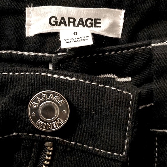 Garage Black Cotton Cargo Pants - Picture 4 of 5